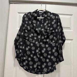 Lush Monochrome Floral Shirt